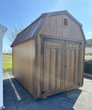 8 x 12 Classic Loft Storage Shed Chestnut 03